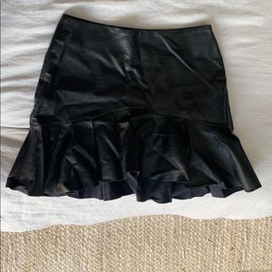 Zara Vegan Leather Skirt size S